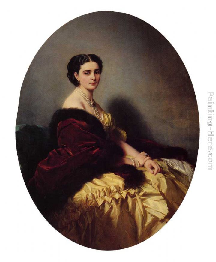 Madame Sofya Petrovna Naryschkina painting - Franz Xavier Winterhalter Madame Sofya Petrovna Naryschkina art painting